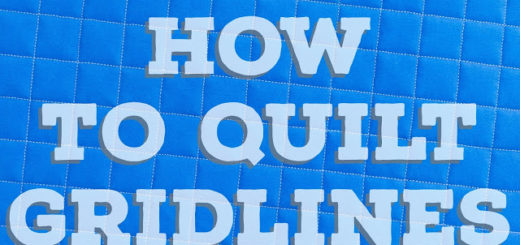 Quilt design gridlines